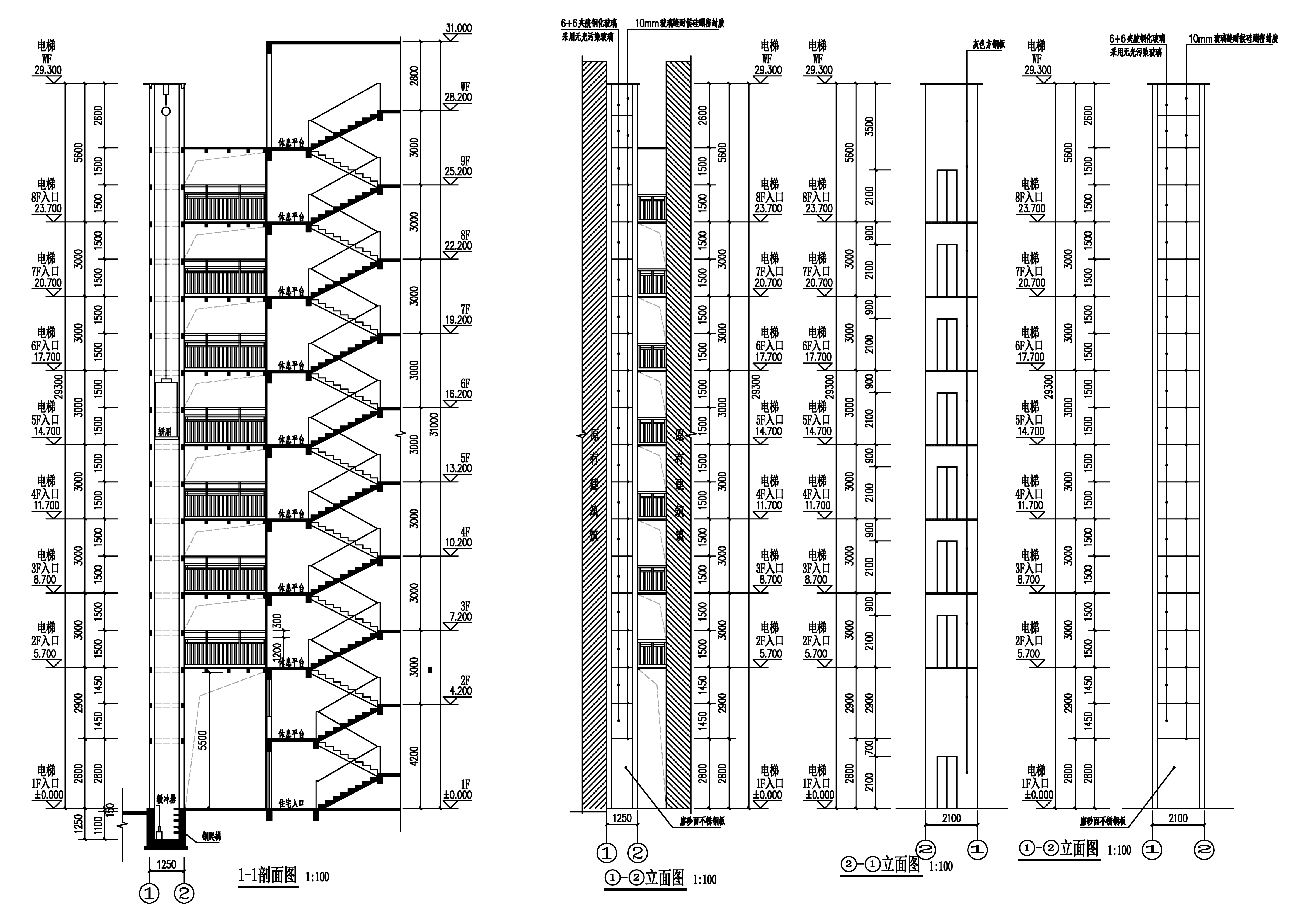 金廓小區(qū)四座1梯加電梯-立面剖面.jpg