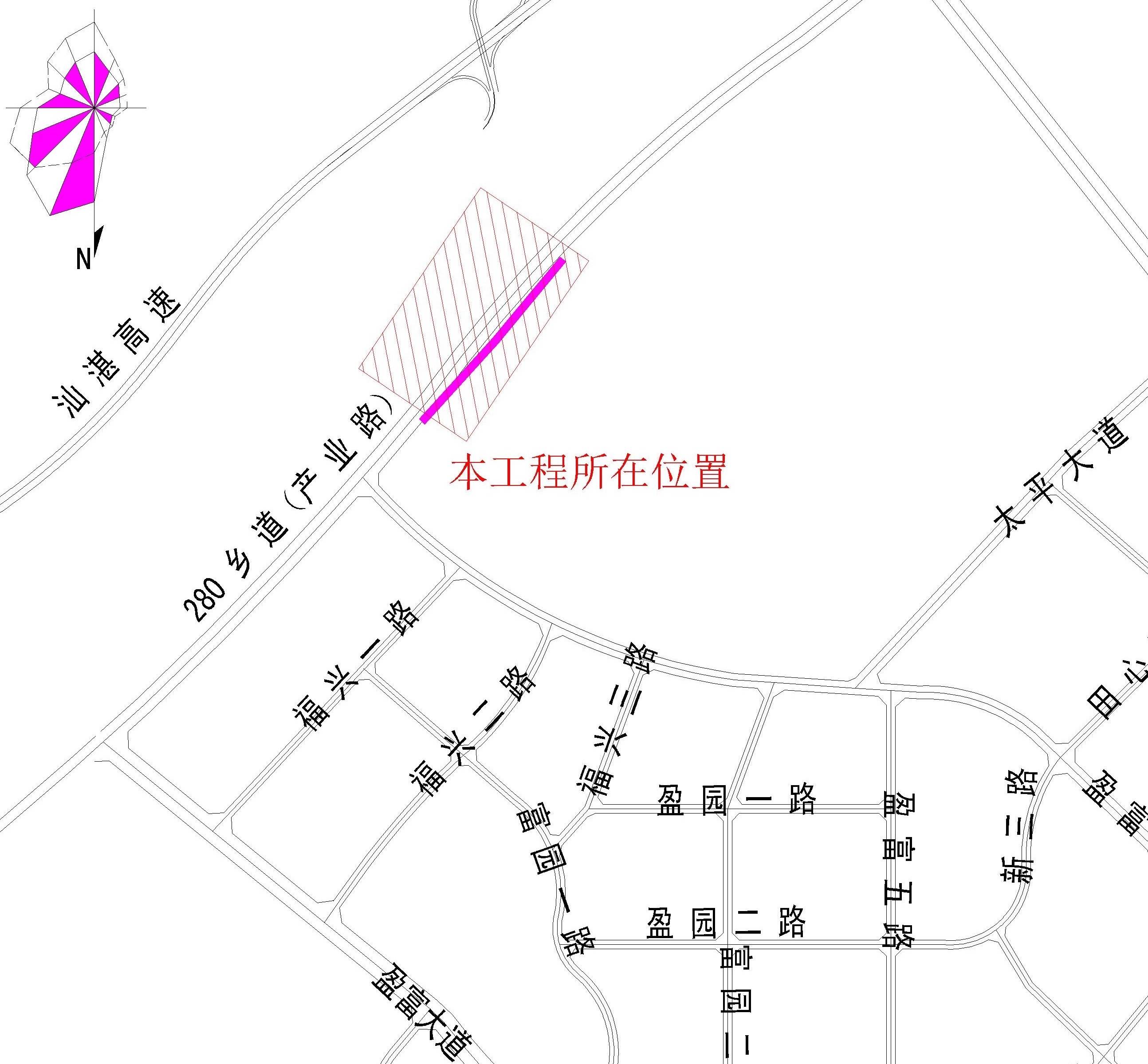 2022.6.27-38清遠(yuǎn)市清新區(qū)太平鎮(zhèn)280鄉(xiāng)道（良山二村——谷城礦業(yè)路口）燃?xì)夤艿拦こ?-布局1.jpg