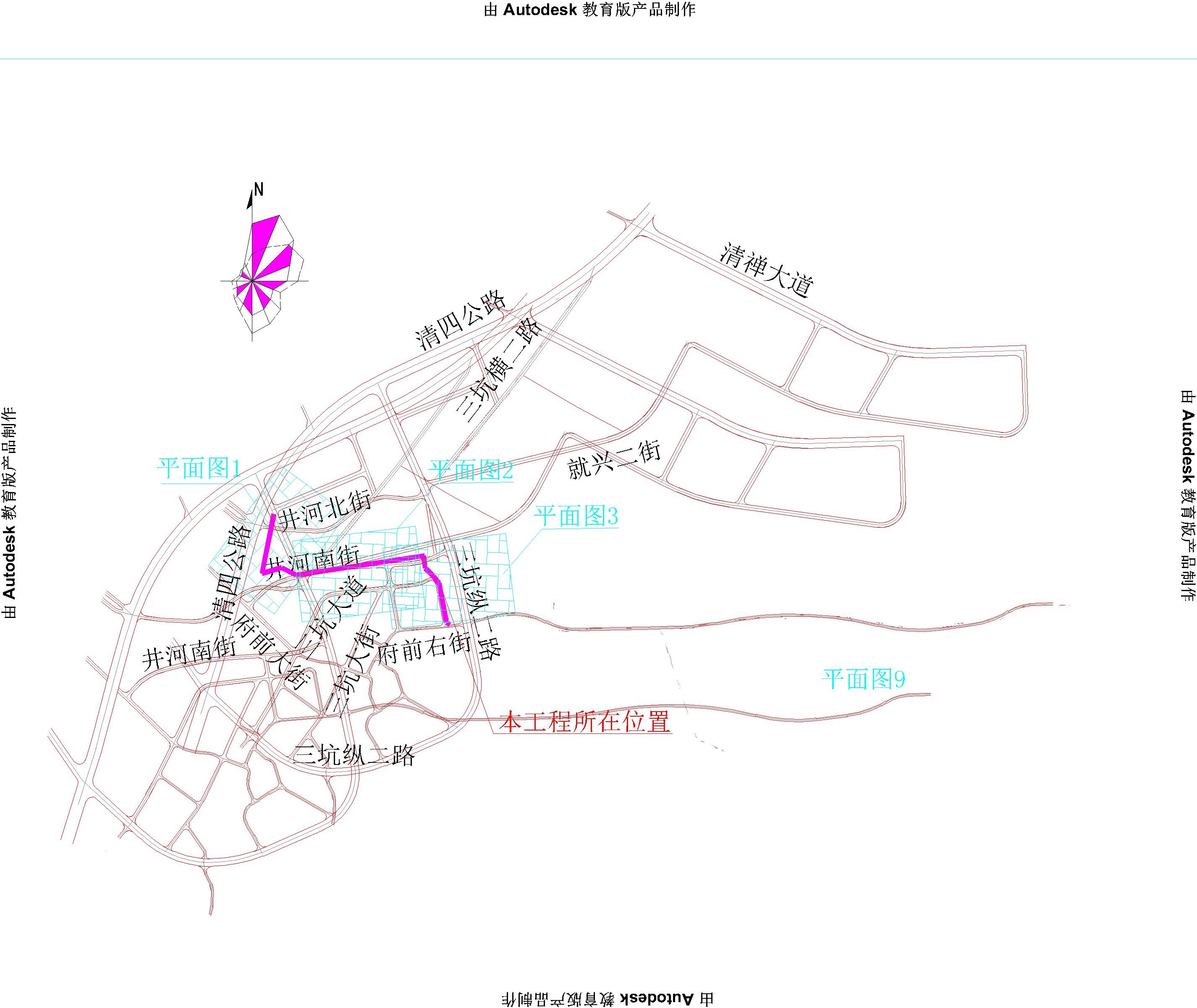 2022.6.8-38清新區(qū)三坑鎮(zhèn)名匯軒小區(qū)（清四公路—三坑鎮(zhèn)）市政中壓燃?xì)夤艿拦こ?-平面圖.jpg