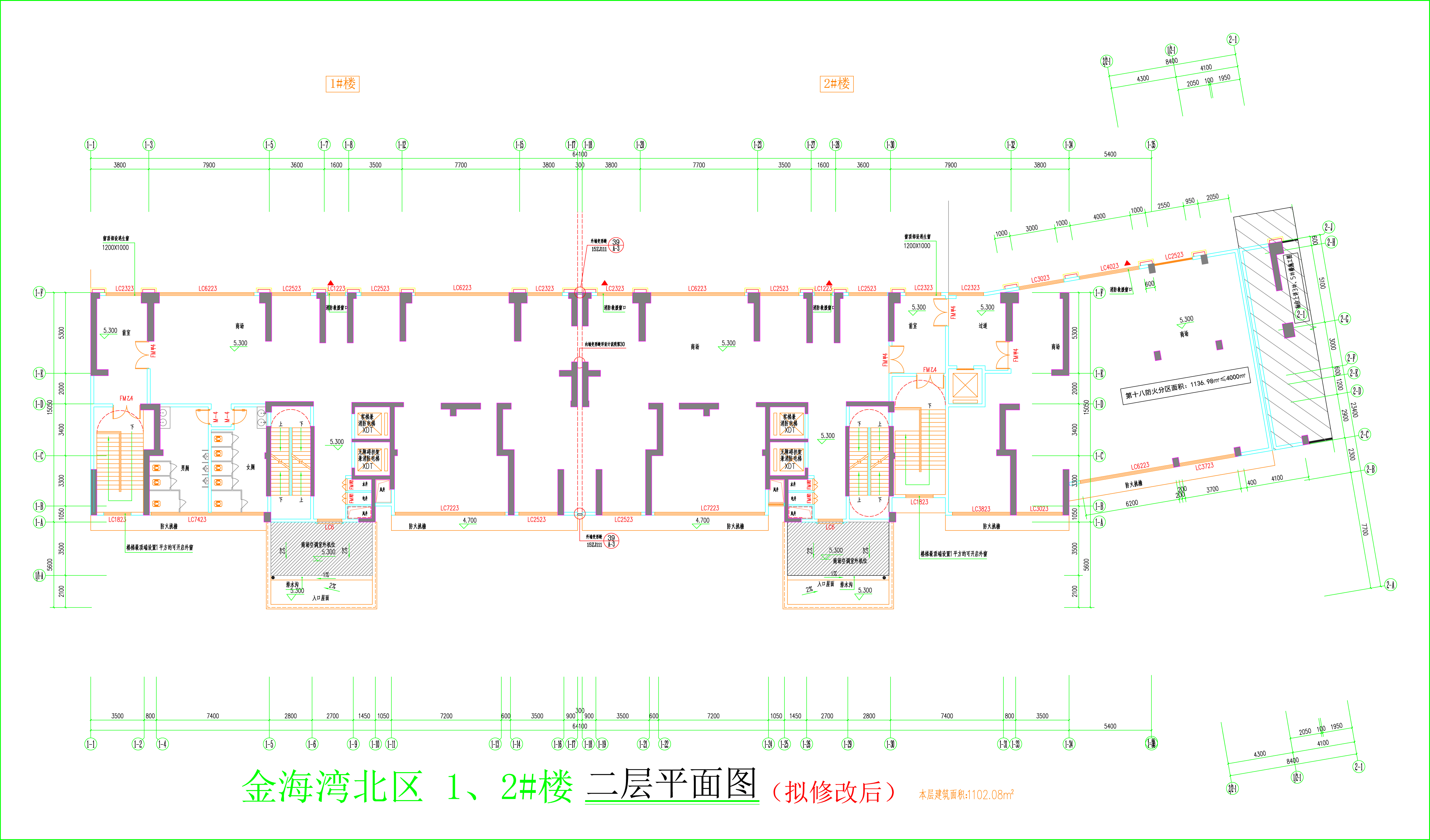 金海灣北區(qū)1、2#樓_二層平面圖（擬修改后）.jpg