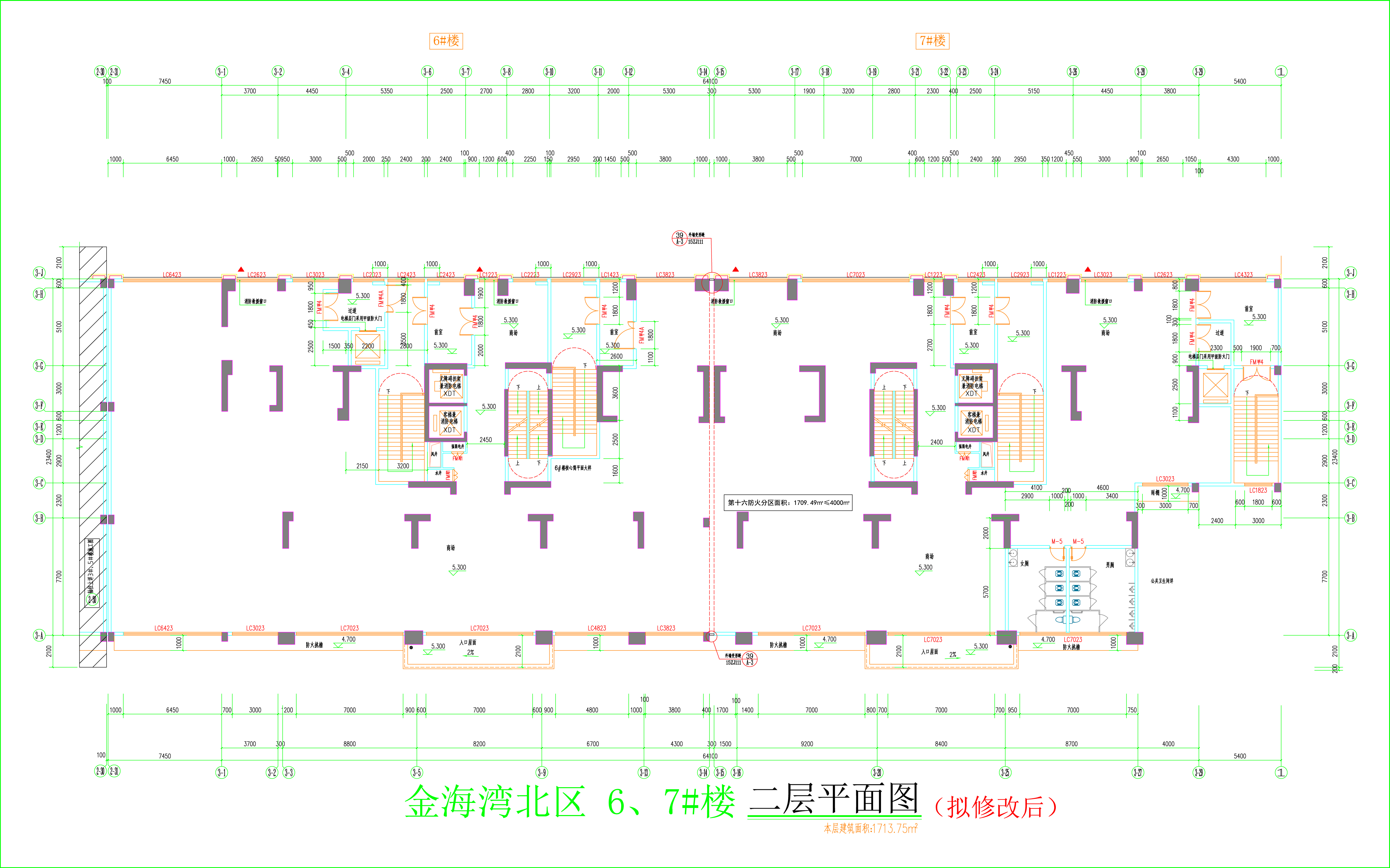 金海灣北區(qū)6、7#樓_二層平面圖（擬修改后）.jpg