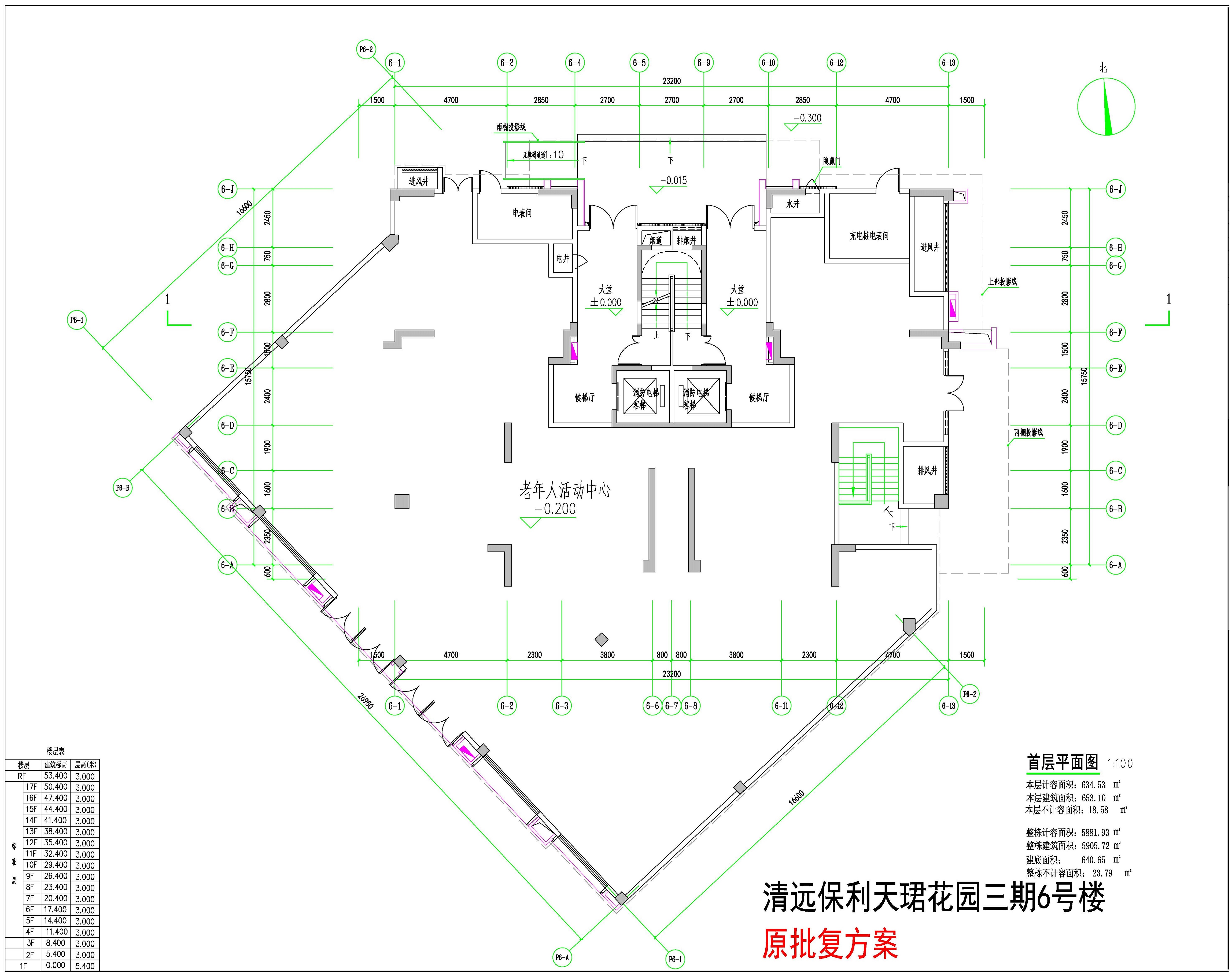 保利天珺花園三期6#樓首層平面-原批準(zhǔn)方案.jpg