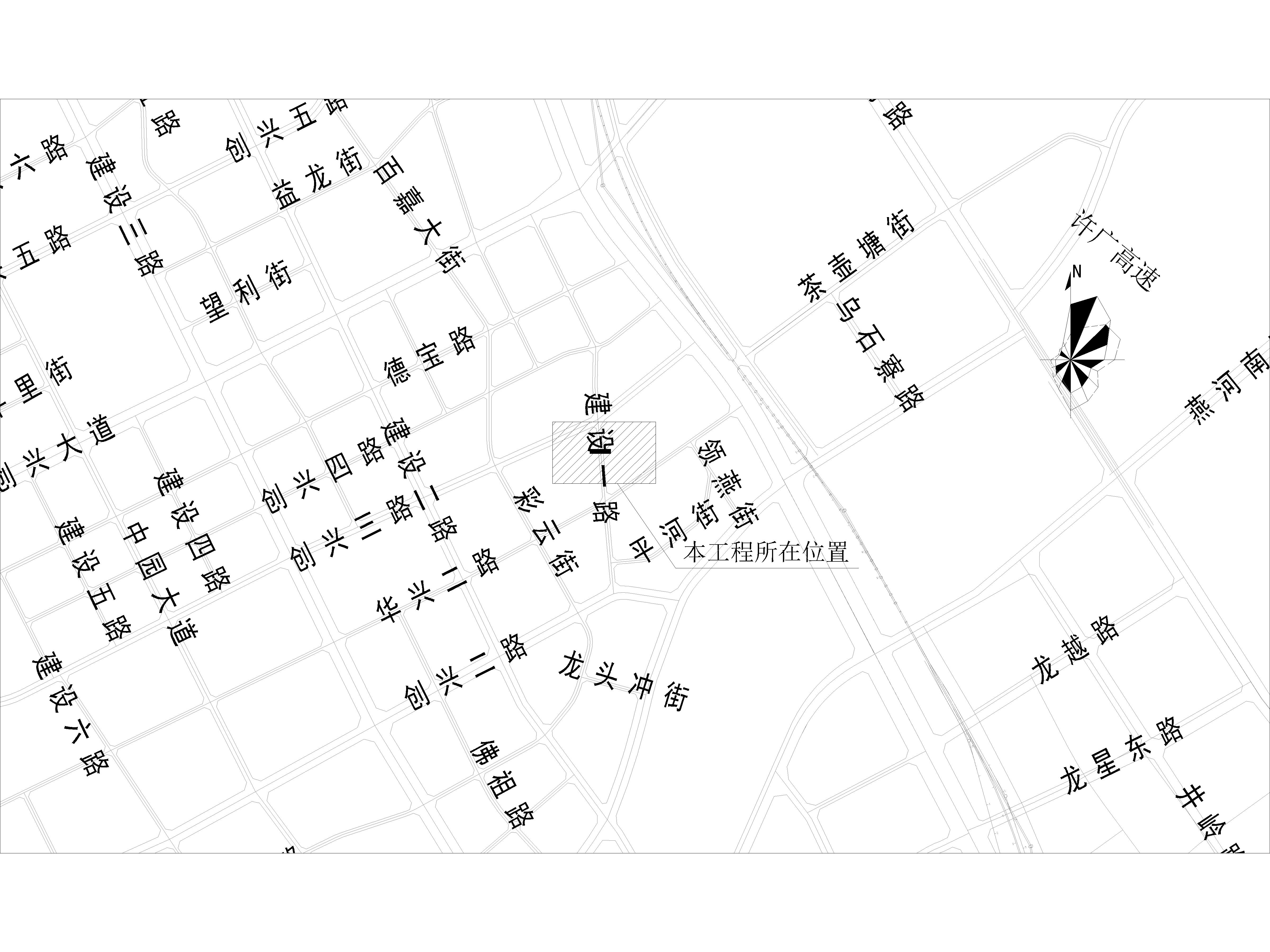 (CCY)高新區(qū)建設(shè)一路至心悅食品公司市政中壓燃氣管道工程-報建-布局1.jpg