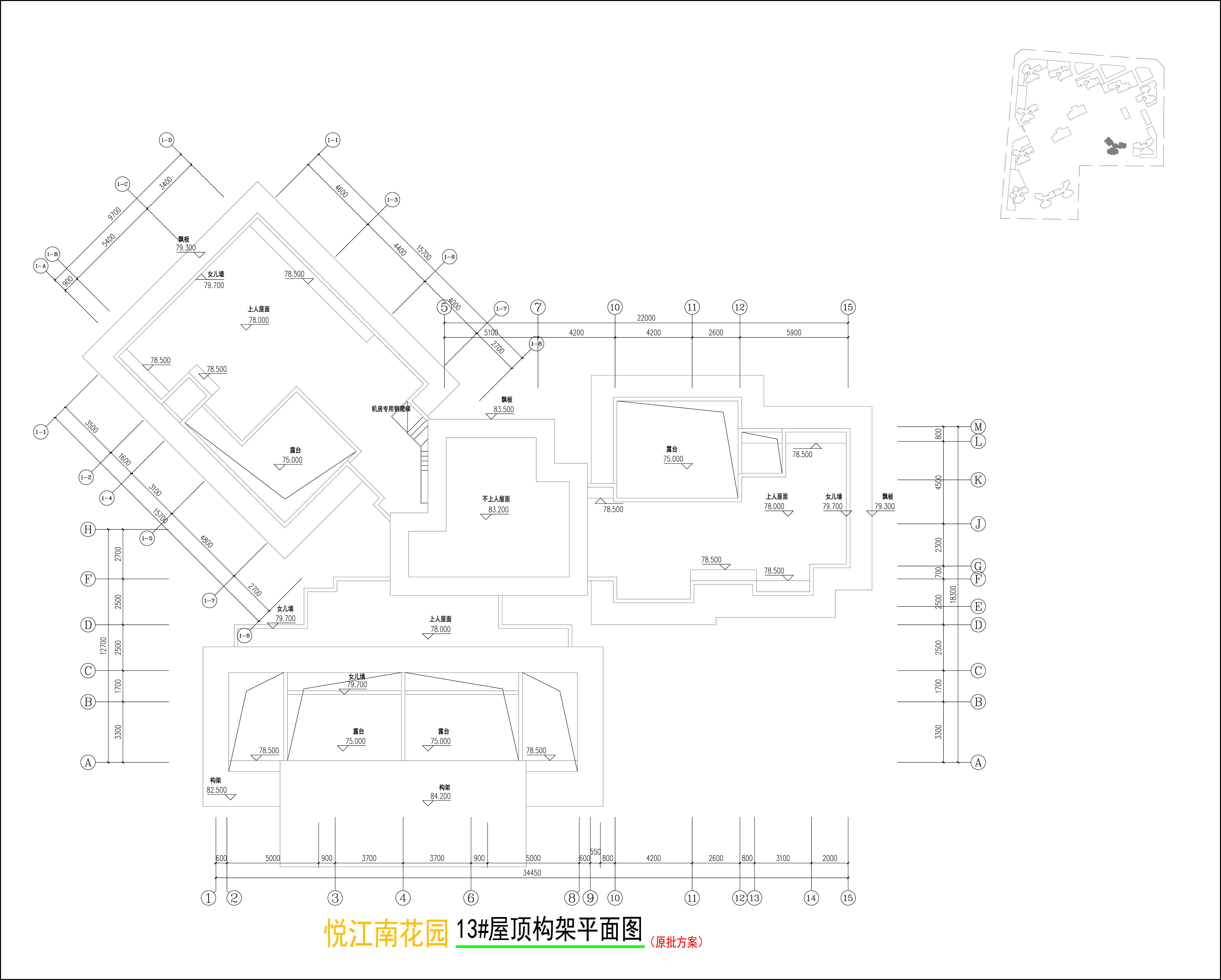 13#樓屋頂構(gòu)架平面圖.jpg