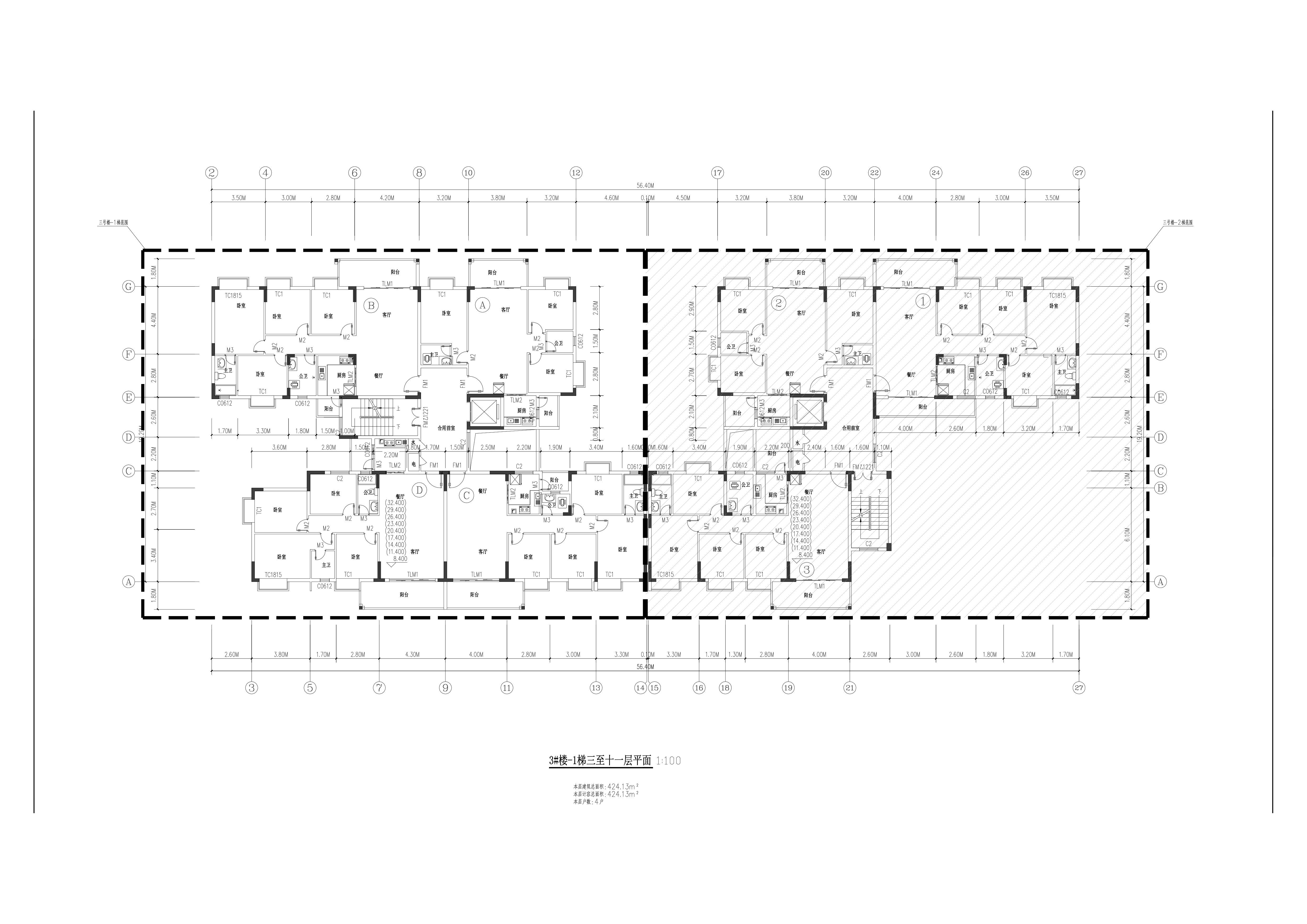 19.原批準(zhǔn)置佳豪庭3樓-1梯十一層平面圖.jpg